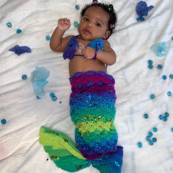 Crochet Mermaid Costume - Picture 1 of 3